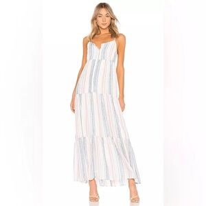 Splendid Multicolor Arco Iris Stripe Maxi‎ Dress Size small $198